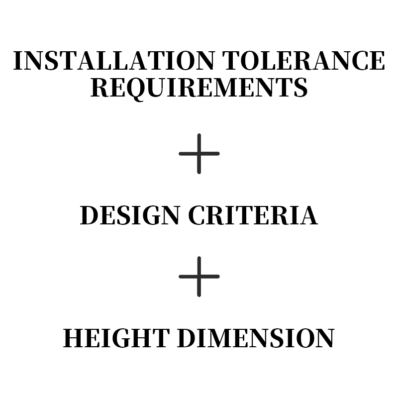 Installation tolerance requirements